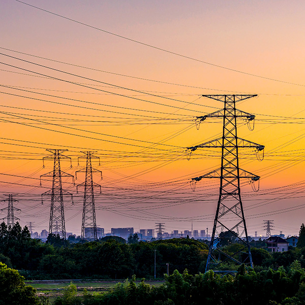 Utility lines.
