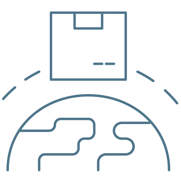 Shipping Logistics Package World icon